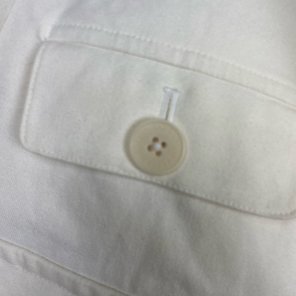 Lauren Ralph Lauren women's ivory cotton twill cropped jacket. Size M Petite - Picture 11 of 12